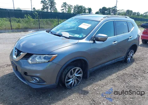 2015 Nissan Rogue Sl из США, поврежденный, VIN 5N1AT2MVXFC843137